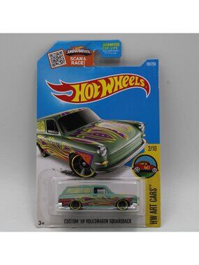 Hot Wheels Custom '69 Volkswagen Squareback Pale Green HW Art Cars 2/10